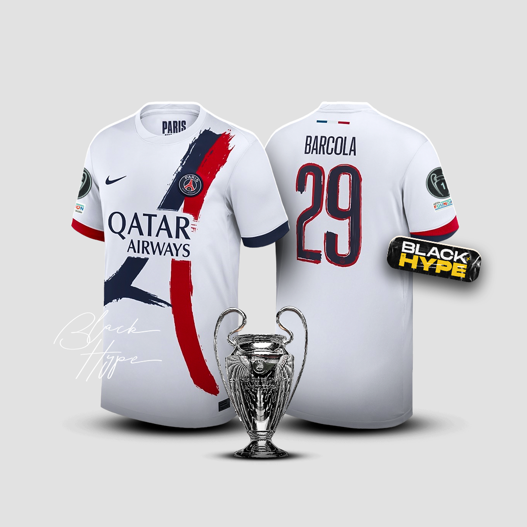 Jersey Barcola PSG 24/25 Away - Champions League
