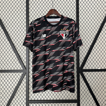 Jersey do São Paulo Pre Jogo 24/25 - Preto 