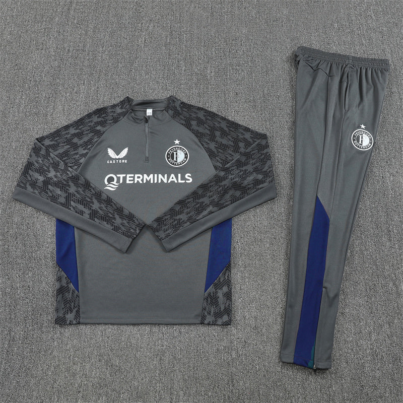 Training Suit Feyenoord Rotterdam 25/26 Gray - Winter