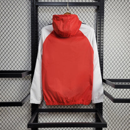 Windjacke Bayer Leverkusen 24/25 - Branco e Vermelho 
