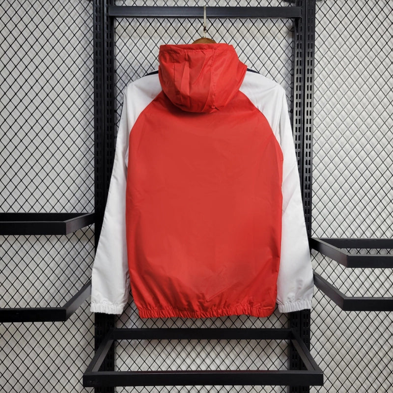 Windbreaker Flamengo 24/25 - Branco e Vermelho